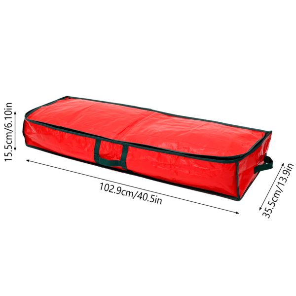 Christmas Gift Wrap Storage Bag Waterproof Underbed Storage Organizer with Reinforced Handles Xmas Wrapping Paper Storage Box