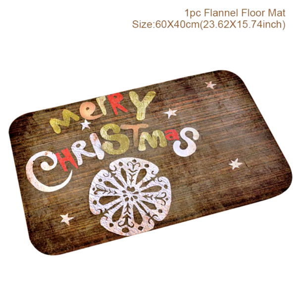 Christmas Ornaments Santa Claus Christmas Decor Bathroom Curtain Merry Christmas Decor for Home Christmas Gifts New Year 2019 - Image 10