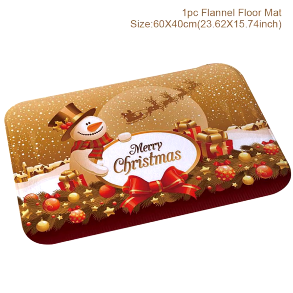Christmas Ornaments Santa Claus Christmas Decor Bathroom Curtain Merry Christmas Decor for Home Christmas Gifts New Year 2019 - Image 9